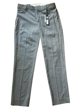 NWT BANANA REPUBLIC slim straight ankle checkered wool pants